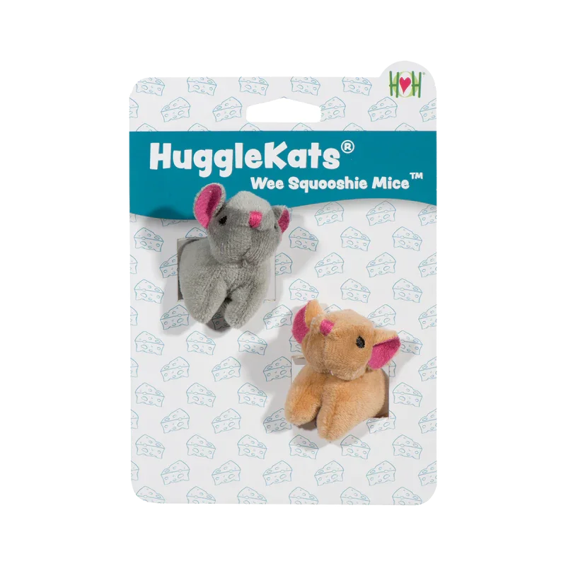 HuggleHounds Cat Wee Squooshie Mice