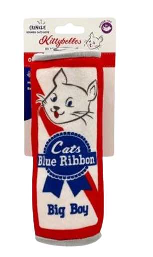 Kittybelles Kicker Cat Toy Cats Blue Ribbon 8"