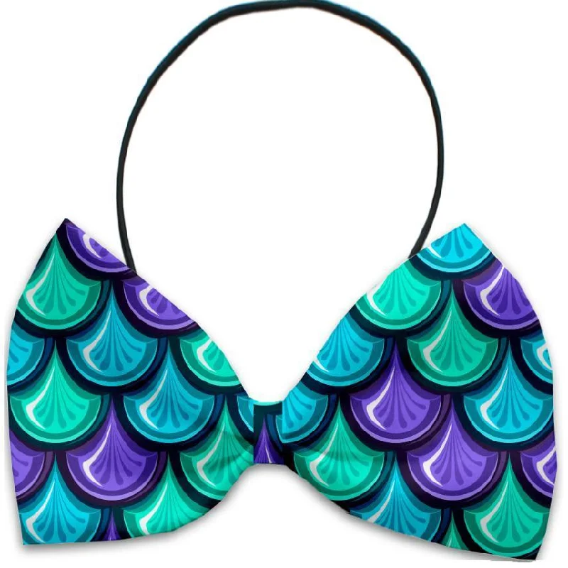 Dog Bow Tie Mermaid Scales