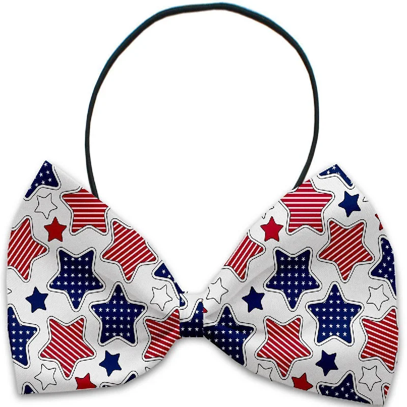 Dog Bow Tie Patriotic Stars