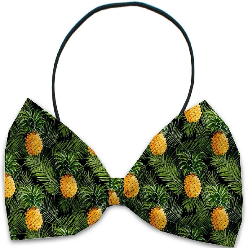 Dog Bow Tie Pineapples In Paradise