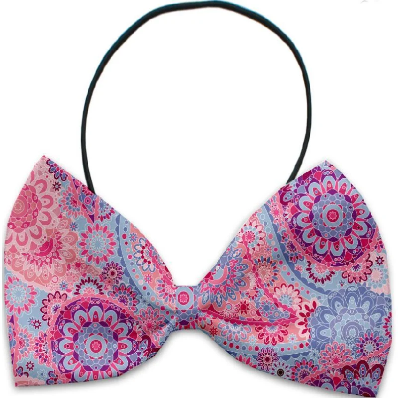 Dog Bow Tie Pink Bohemian