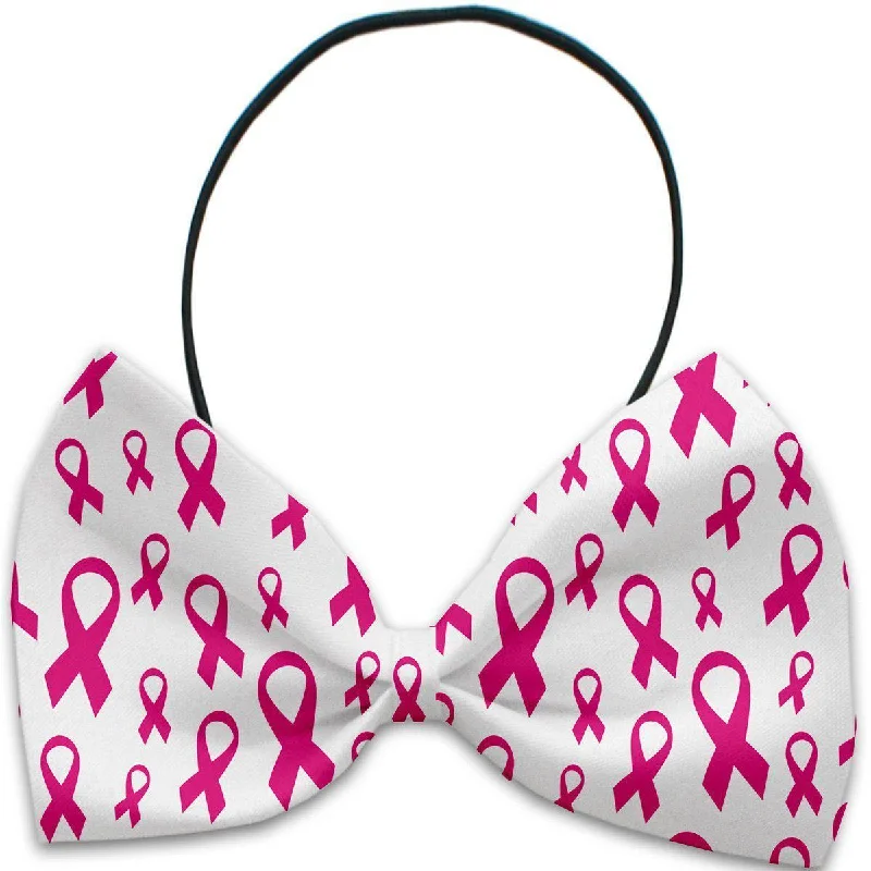 Dog Bow Tie Pink Ribbons