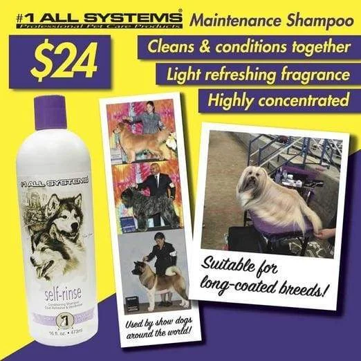 #1 All Systems Self-Rinse Conditioning Shampoo & Coat Refresher 16oz