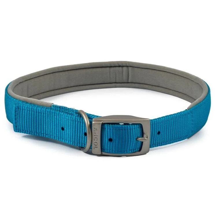 Ancol Air Cushion Nylon Dog Collar - Blue