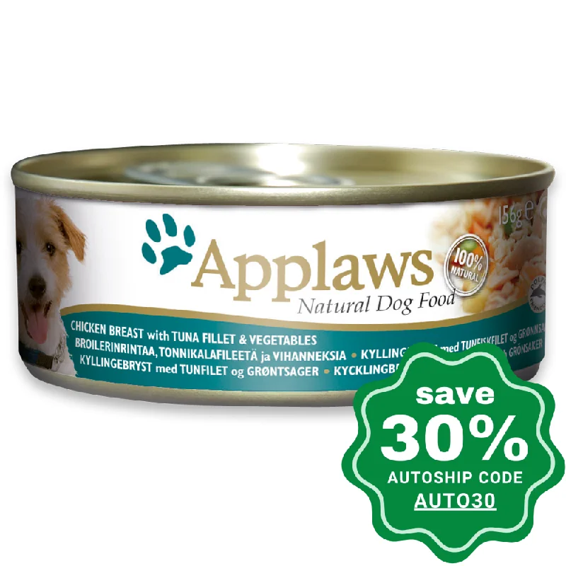 Applaws - Chicken Breast with Tuna and Vegetables Canned Dog Food - 156G (min. 16 cans)