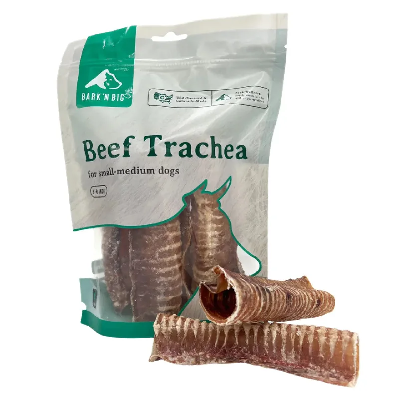 BarkNBig Beef Trachea Dog Treats 5-6" 4ct