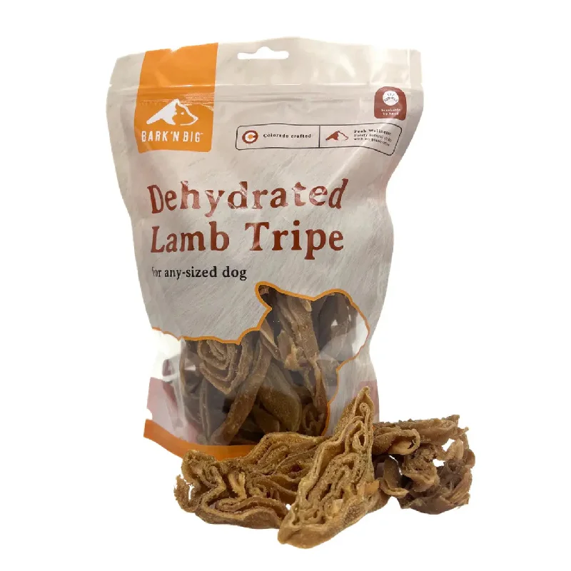 BarkNBig Dehydrated Lamb Tripe Dog Treats 10oz