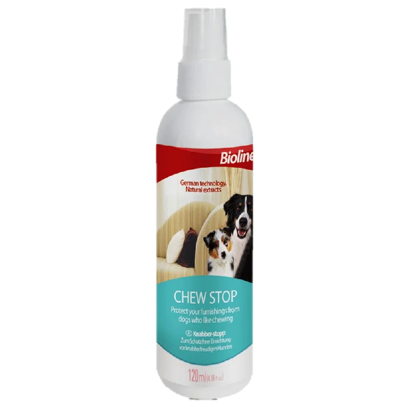 BIOLINE CHEW STOP SPRAY(Protect yr furnishigs from dog chewing) 120MLX6PIECS