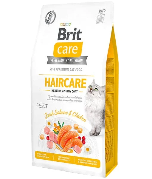 BRITCARE GRAIN-FREE HEALTHY & SHINY COAT SALMON & CHICKEN FR CAT 2KG