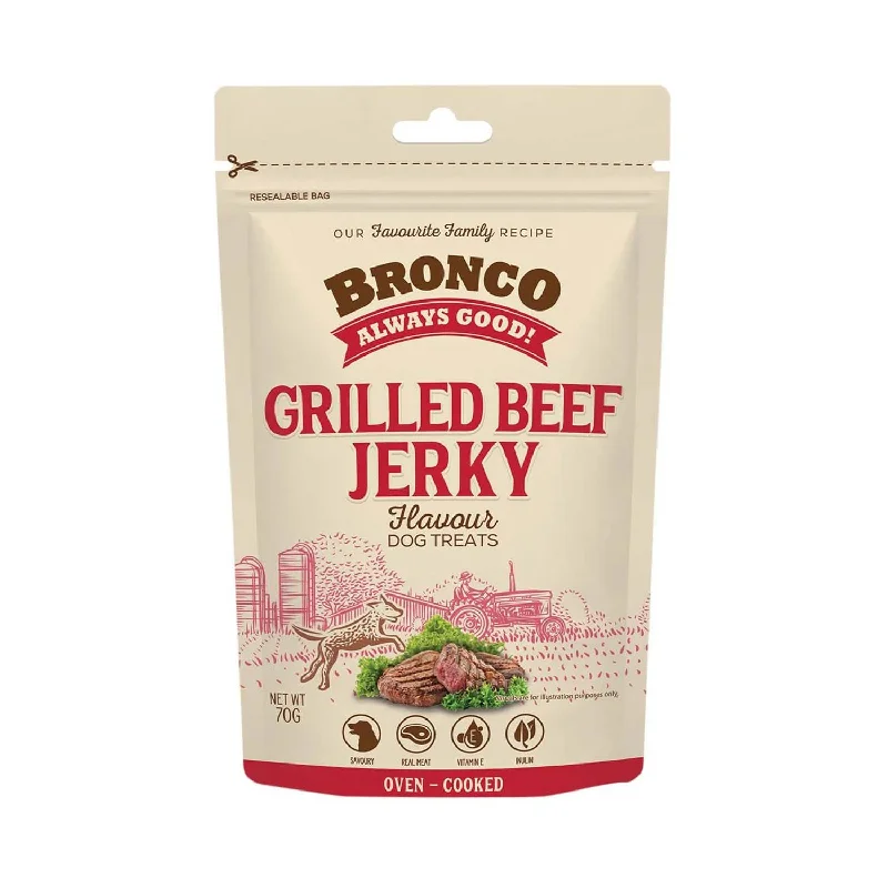 Bronco Grilled Beef Jerky Dog Treat