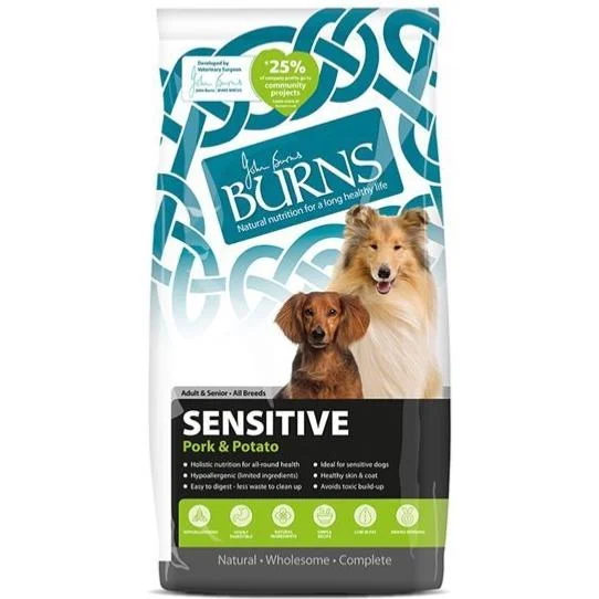 Burns Sensitive | Holistic Grain Free Dry Dog Food | Adult | Pork & Potato