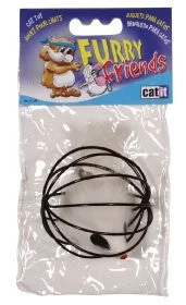 Catit Furry Friends wire ball with mouse