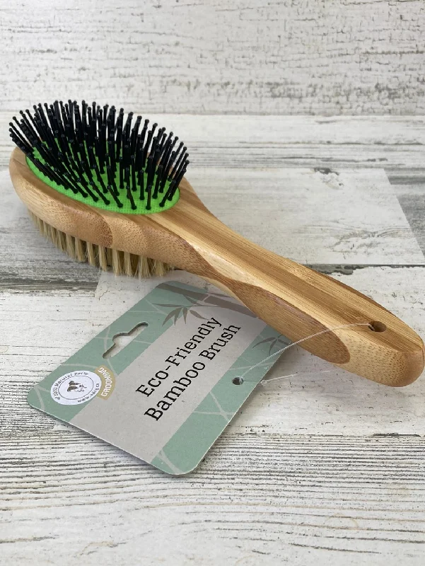 Dual Sided Dog Bamboo Grooming Brush