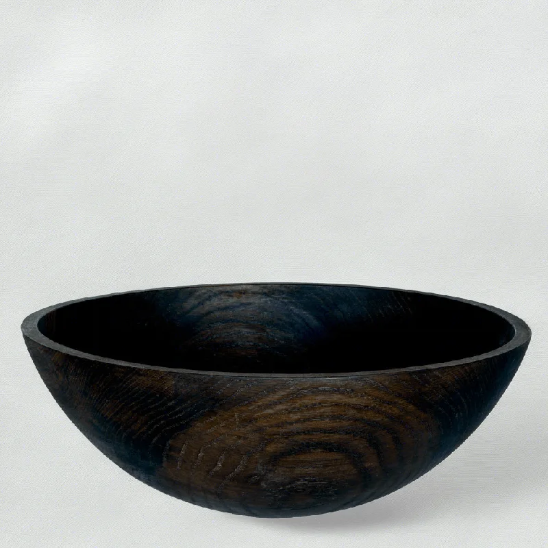 Ebonized Wood Bowl, 21"