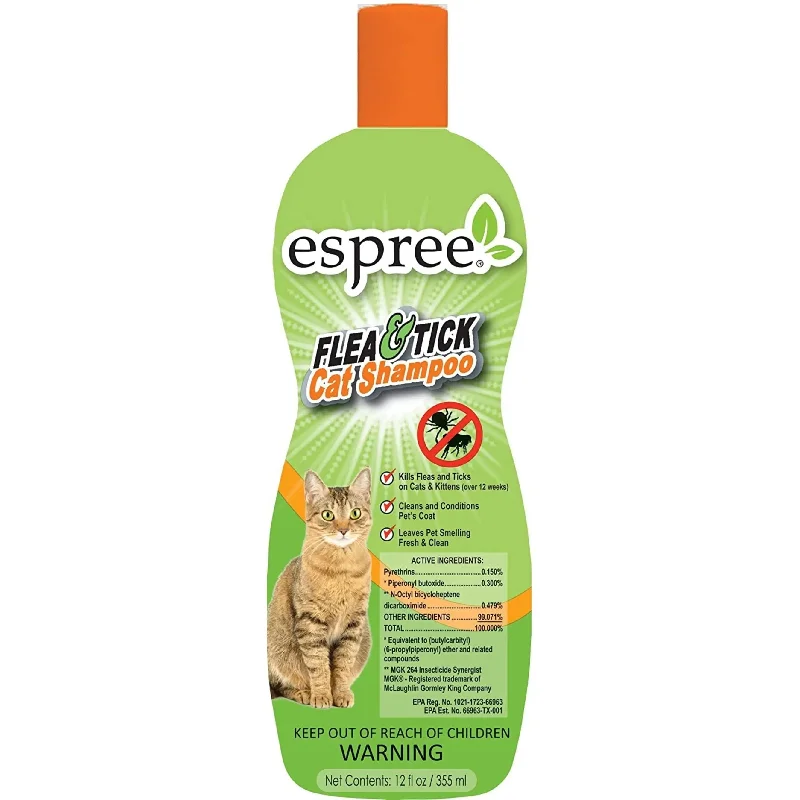 Espree Flea & Tick Cat Shampoo 12oz