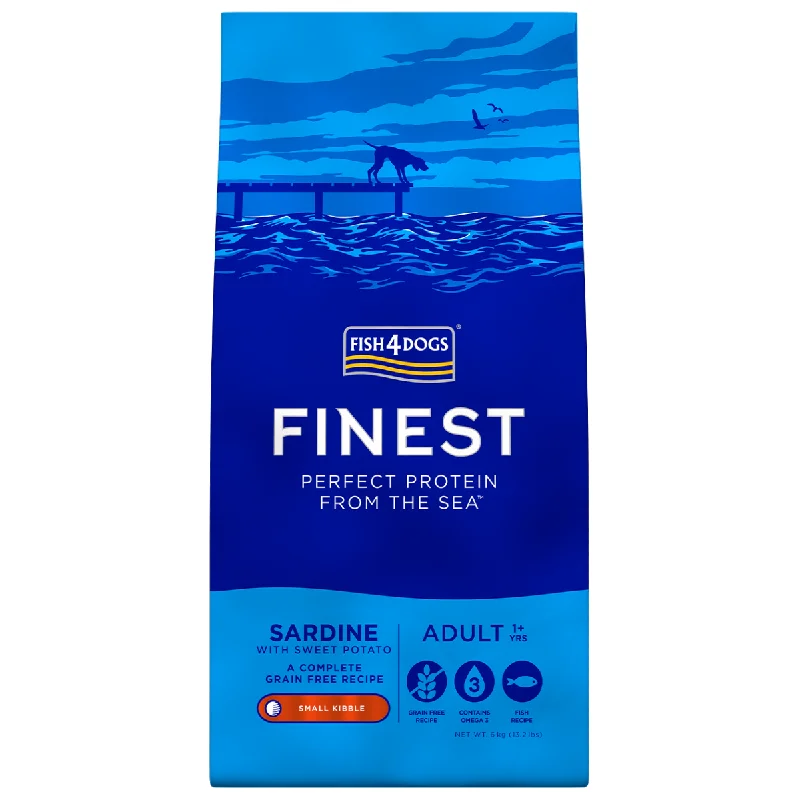 Fish4Dogs Finest | Grain Free Dry Dog Food | Small Breed Adult | Sardine with Sweet Potato