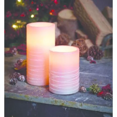 Gardman | Flameless Sugar Spun LED Pillar Candle