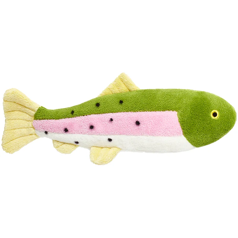 Fluff & Tuff Burt Lake Trout Dog Toy