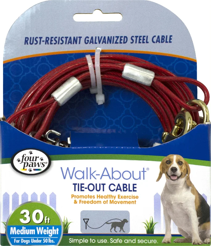 Four Paws Dog Tie Out Cable- Medium Weight