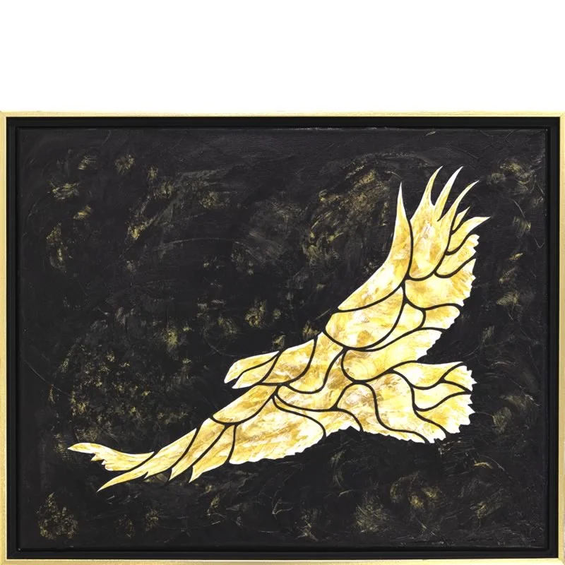 Framed Acrylic Print, Eagle - Black; Artistic Inspirations by Debra