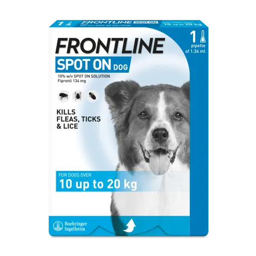 Frontline - Spot On Flea & Tick for Medium Dog (10-20kg) - 1 Treatment