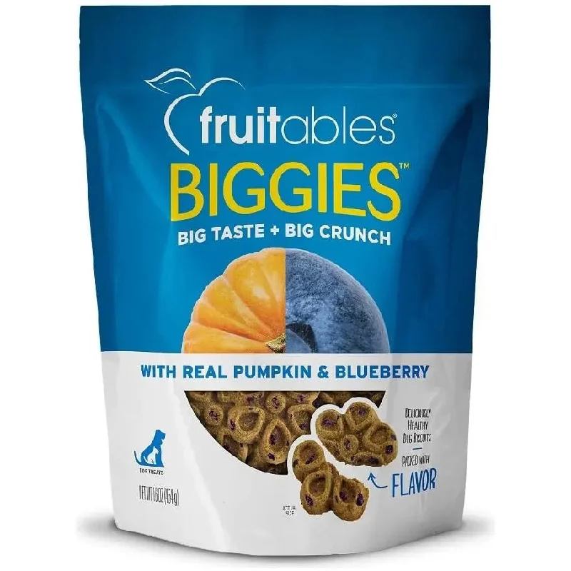 Fruitables Biggies Biscuits Healthy Dog Treats 16 oz