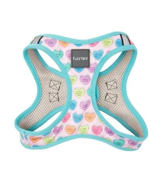 FuzzYard Candy Hearts Step-In Dog Harness