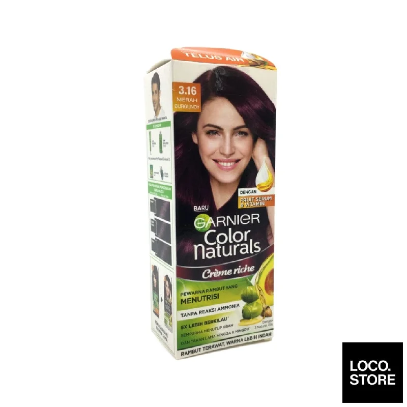 Garnier Color Naturals Cream Hair Color 3.16 Burgundy