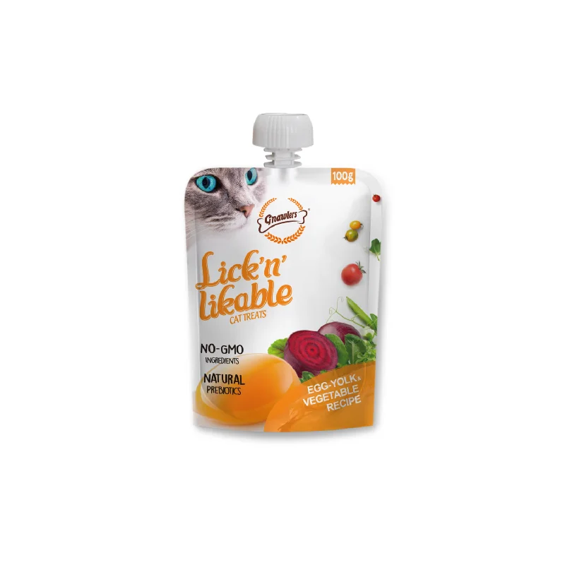 GNAWLERS Lick N Likable Treat Egg-Yolk & Vegetable Flavour