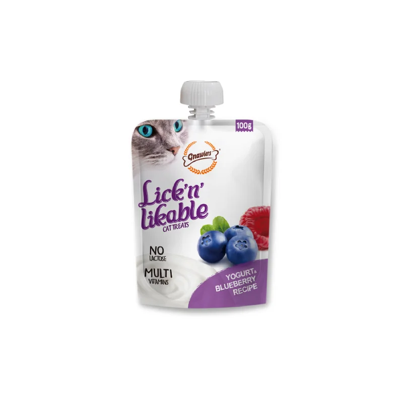 GNAWLERS Lick N Likable Treat Yogurt & Blueberry Flavour