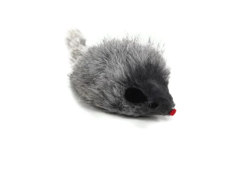 GO CAT 3" Rattle Fur Mouse