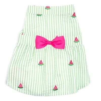 Green Stripe Watermelon Dress