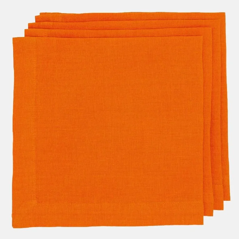 Persimmon HG Signature Hand-dyed Linen Napkin