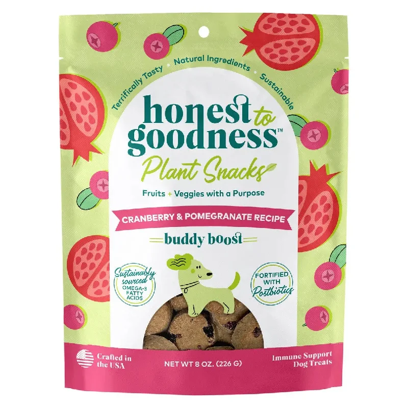 Honest To Goodness™ Plant Snacks Buddy Boost Cranberry & Pomegranate Recipe Dog Treats 8oz