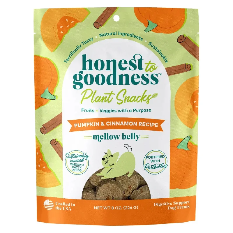 Honest To Goodness™ Plant Snacks Mellow Belly Pumpkin & Cinnamon Recipe Dog Treats 8oz