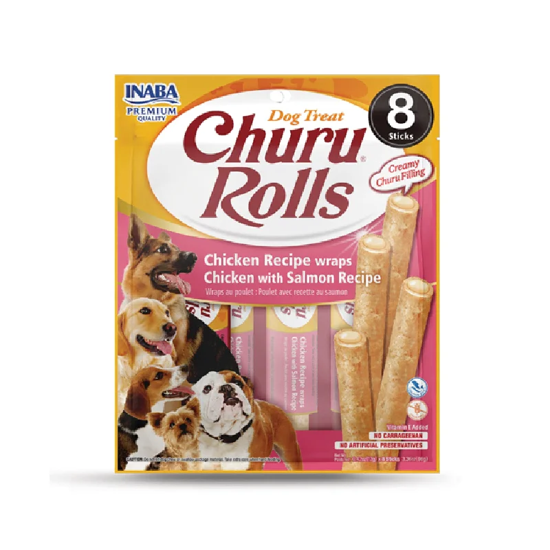 Inaba Dog Churu Rolls Chicken with Salmon