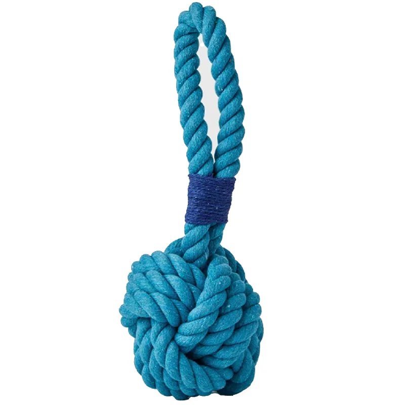 Jax & Bones Celtic Knot Rope Dog Toy - Blue