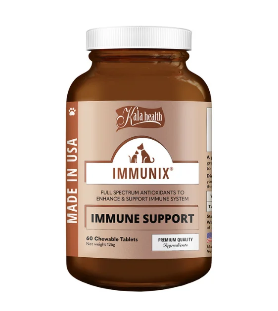 Kala Health IMMUNIX® (Immune Support) Full Spectrum Antioxidants Supplements for Dogs and Cats