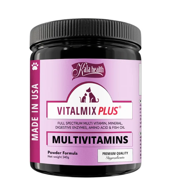 Kala Health VITALMIX PLUS® (Multivitamins) Full Spectrum Multivitamins Supplements for Dogs and Cats