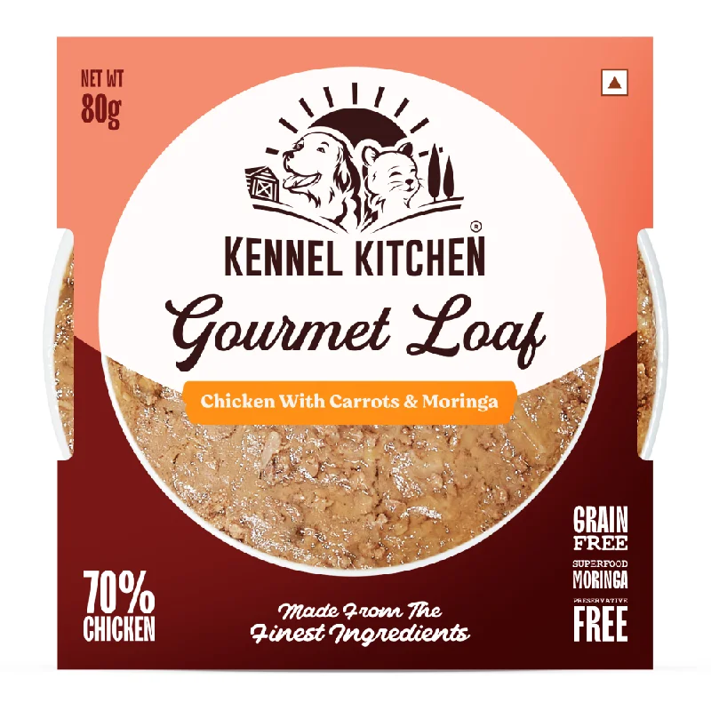 Kennel Kitchen Gourmet Loaf Chicken with Carrots & Moringa Puppy & Adult Dog Wet Food (All Life Stage)