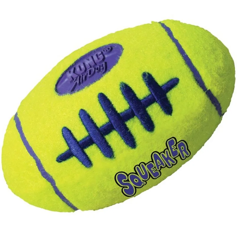 KONG | Dog Toy | AirDog Rugby Ball | Squeaky American Football Shape