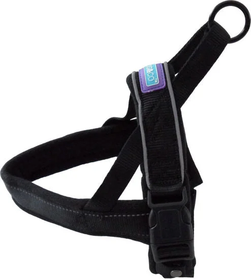 Dog & Co - Reflective & Padded Norwegian Harness - Black - Large