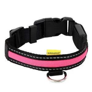 Animate - LED Mesh Collar - Pink - Medium 17"-25" (25mm)