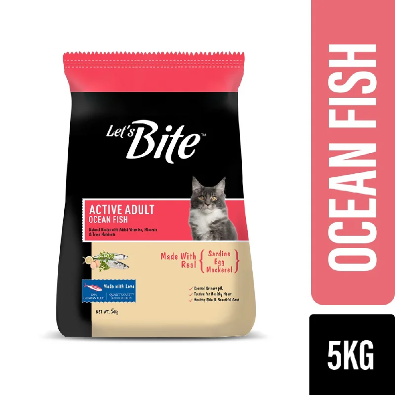 Let's Bite Active Adult Ocean Fish Dry Cat Food