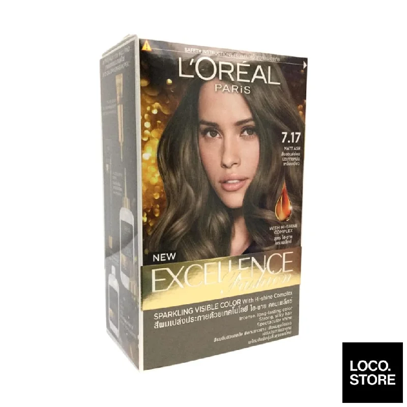 L'Oreal Paris Excellence Matt Ash Hair Colour Cream 7.17