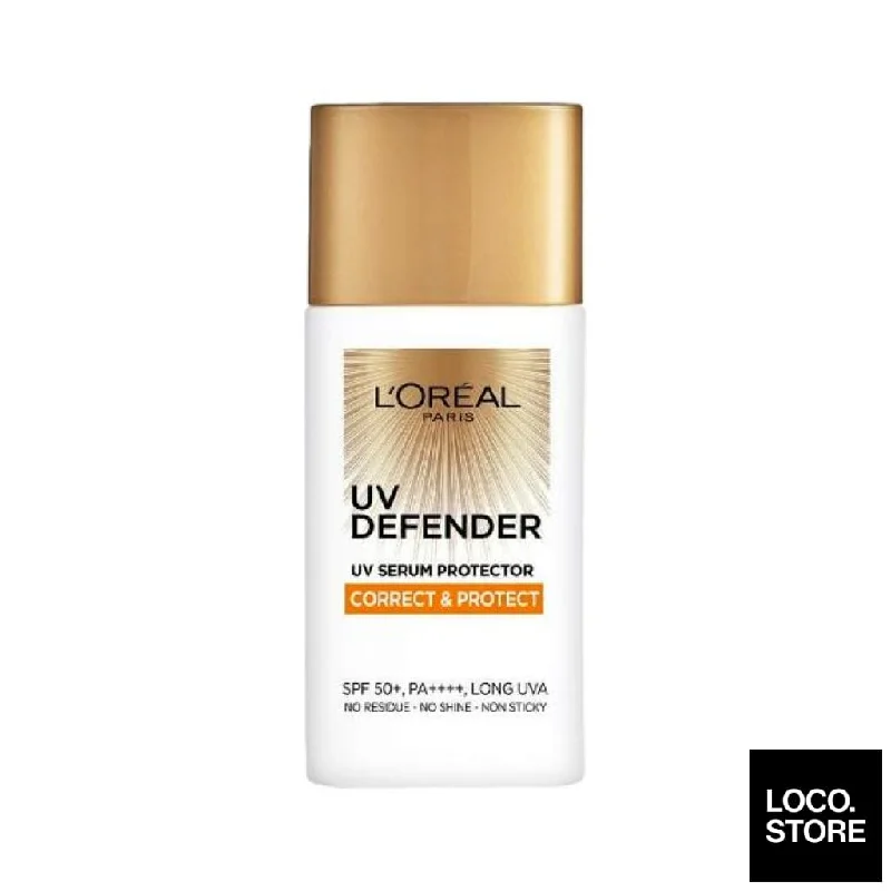 L'oreal Paris UV Defender Serum Protector Sunscreen Correct & Protect SPF50+ 50ml