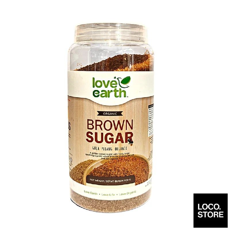 Love Earth Organic Demerara Brown Sugar 800g