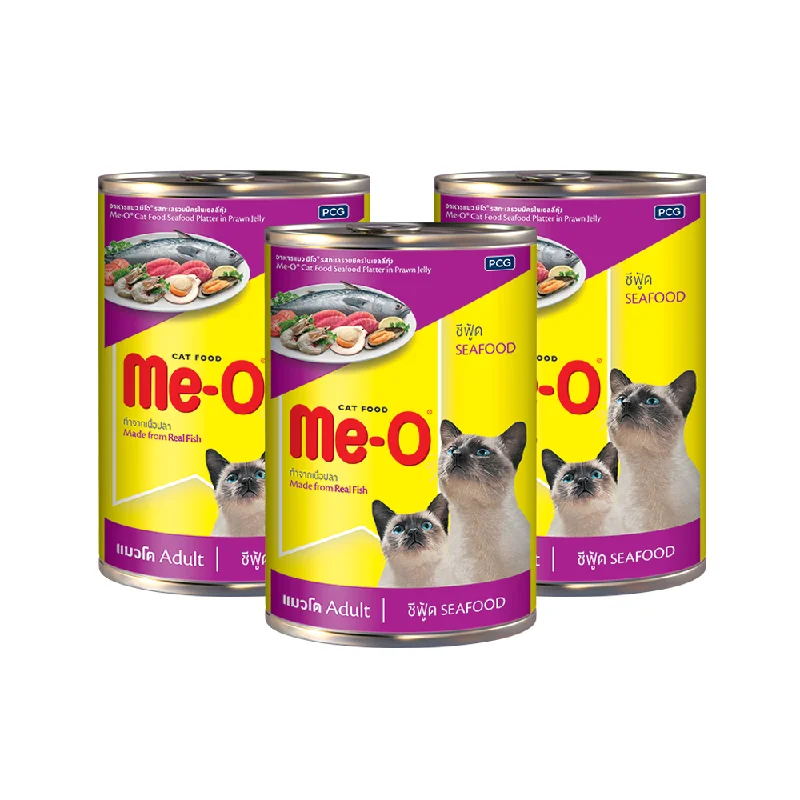 ME-O CANNED CATFOOD  SEAFOOD PLATTER IN PRAWAN JELLY400GR