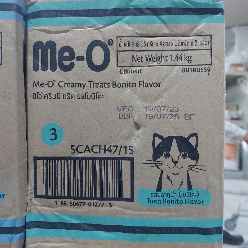 Me-o Creamy Treats bonito Flavour ctn 15GX4-24pkt(2dzn)